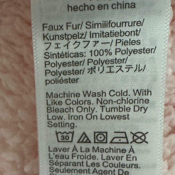 J. Crew Pink Plush Robe Womens Size L/XL - Picture 10 of 10